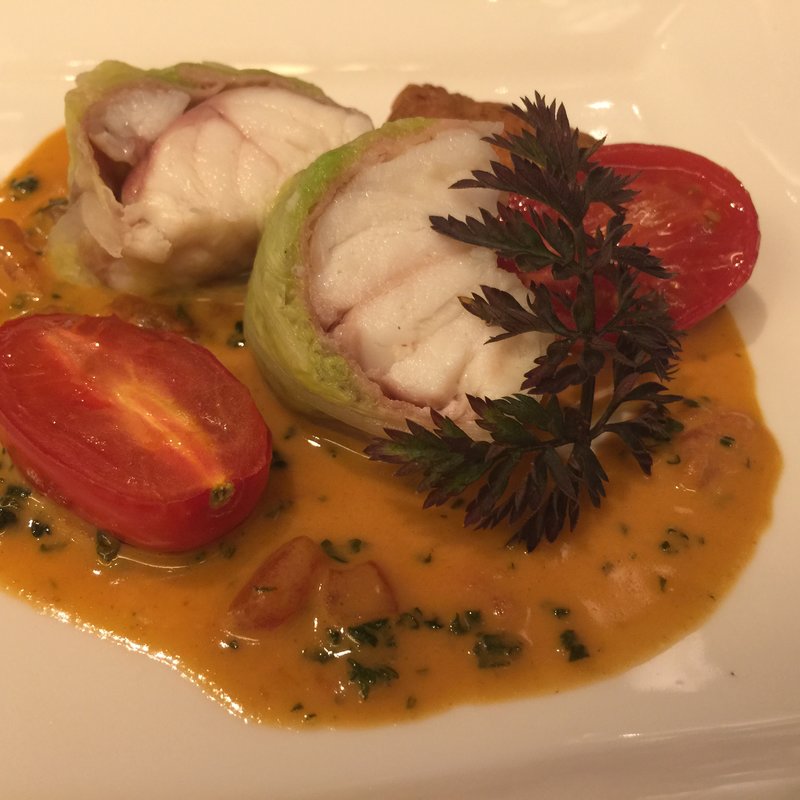 あんこうの白菜巻き アメリケーヌソース(ミチノ・ル・トゥールビヨン )