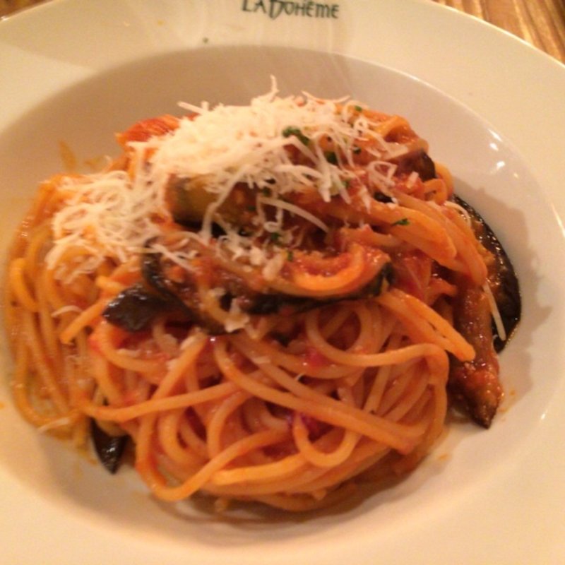 茄子のアラビアータ(カフェ ラ・ボエム 北青山 （Cafe La Boheme）)