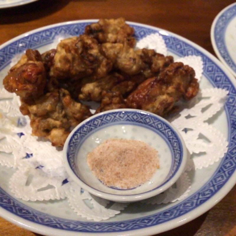 牡蠣の唐揚げ(香港麺 新記)