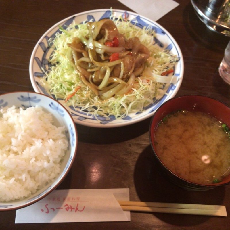 豚肉炒め定食(ふーみん )