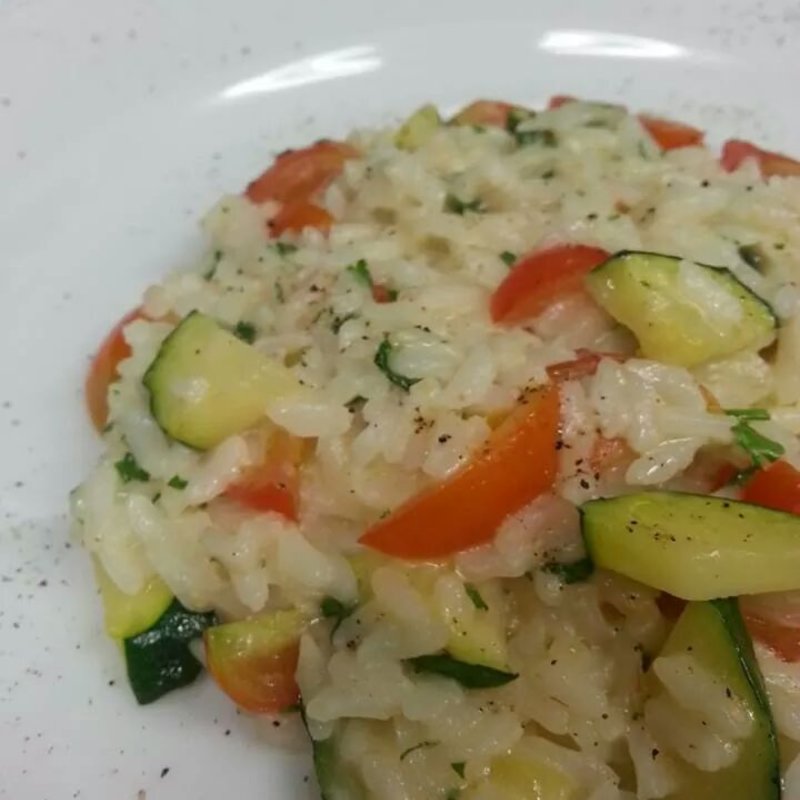 ズッキーニとチェリートマトリゾット(トラットリア エッセ （TRATTORIA　ESSE）)