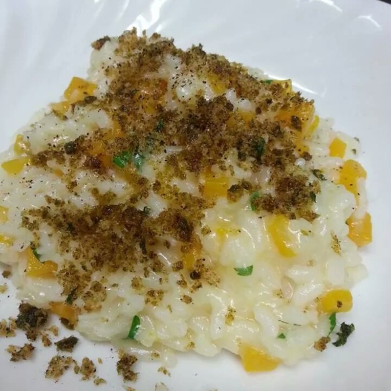 かぼちゃのリゾットバジルパン粉(トラットリア エッセ （TRATTORIA　ESSE）)