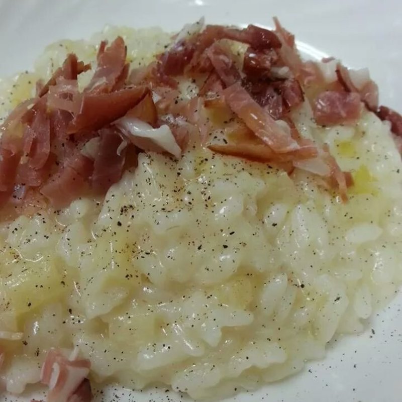 スモーク生ハムとりんごのリゾット(トラットリア エッセ （TRATTORIA　ESSE）)