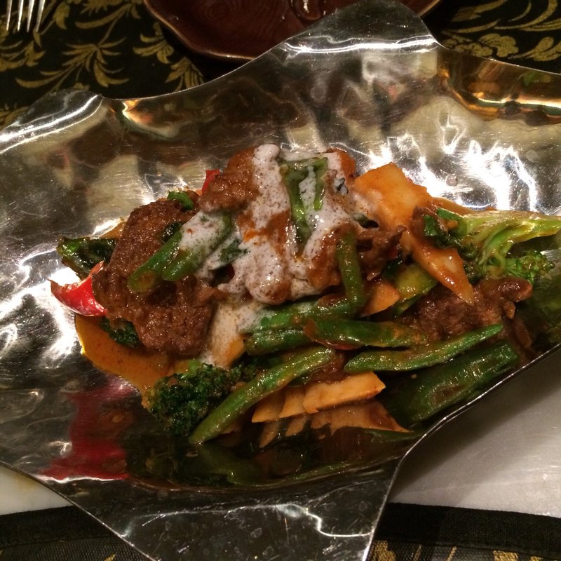 パットプリック　キン　マレー <季節野菜の南部風カレーハーブ炒め>(チェディルアン 淀屋橋 （CHEDI LUANG）)