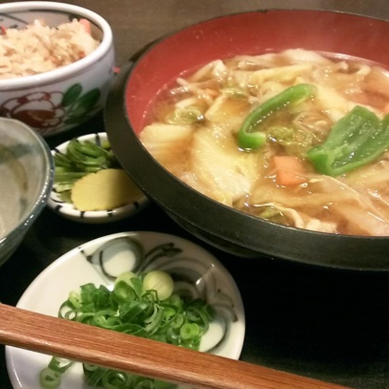 しっぽくうどん定食(麺坊万作 ノバティながの店)