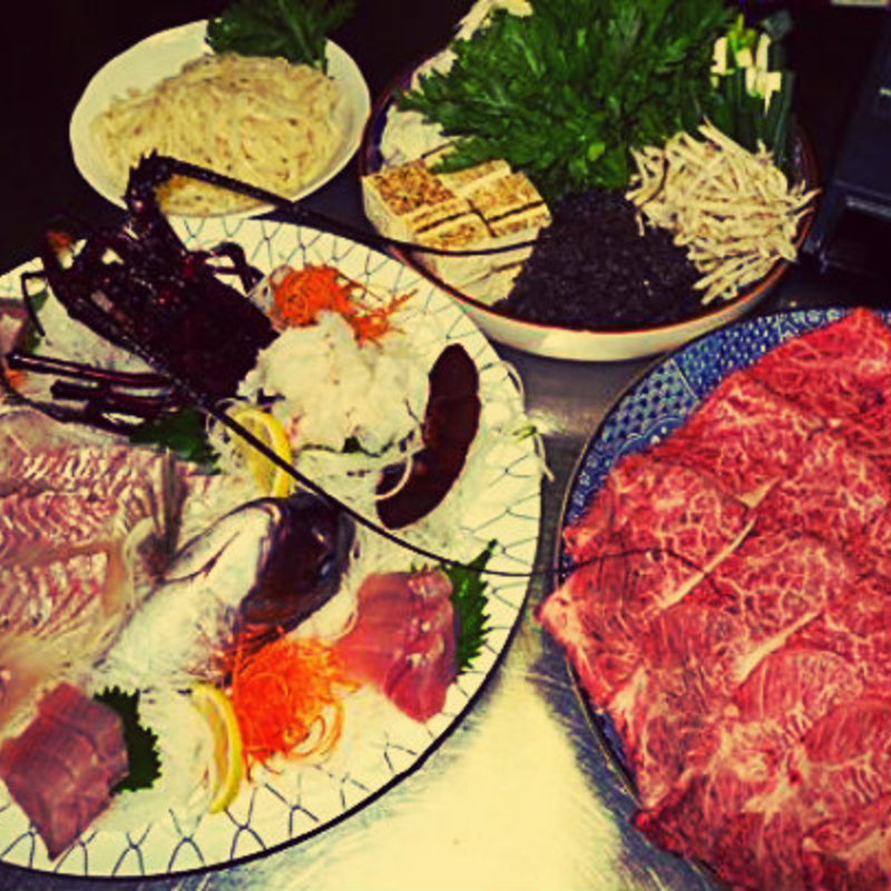 しゃぶしゃぶコース(味の宿 浮島 （ウキシマ）)