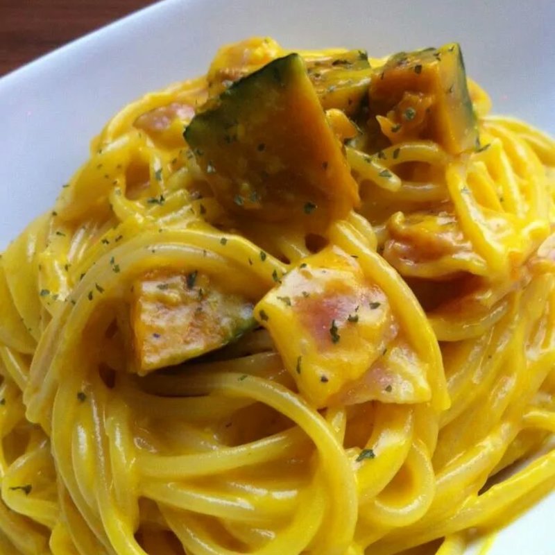 かぼちゃのカルボナーラ(サンセットロースターコーヒー)