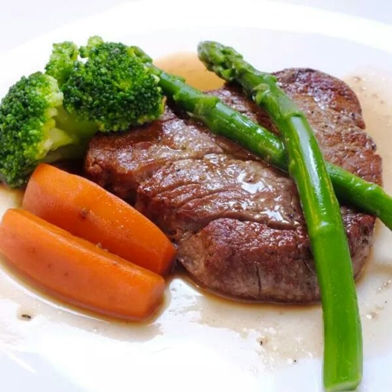 牛ヒレステーキ(サンセットロースターコーヒー)