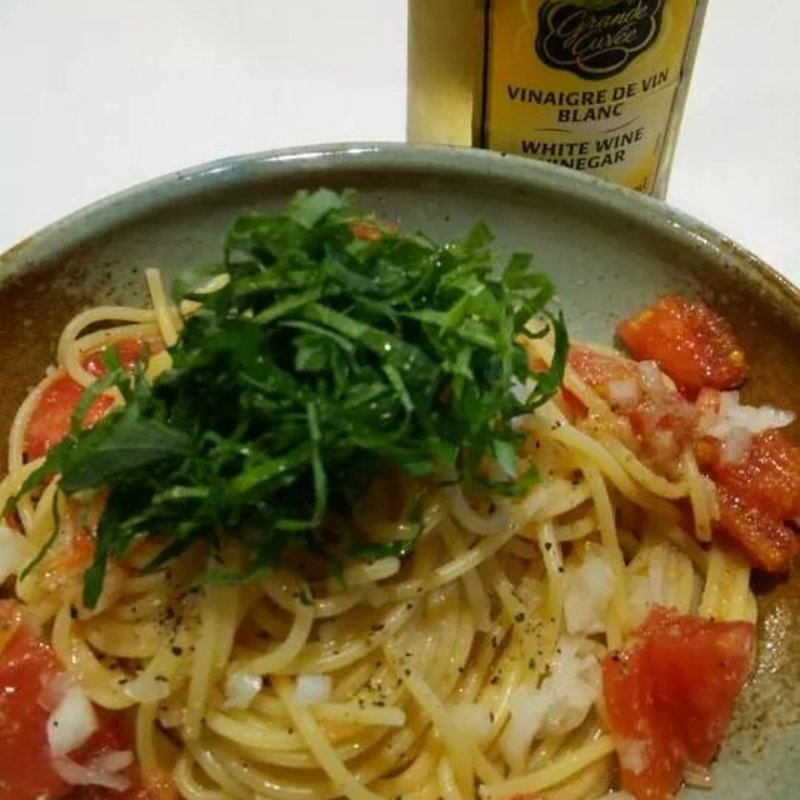 冷製和風パスタ(サンセットロースターコーヒー)