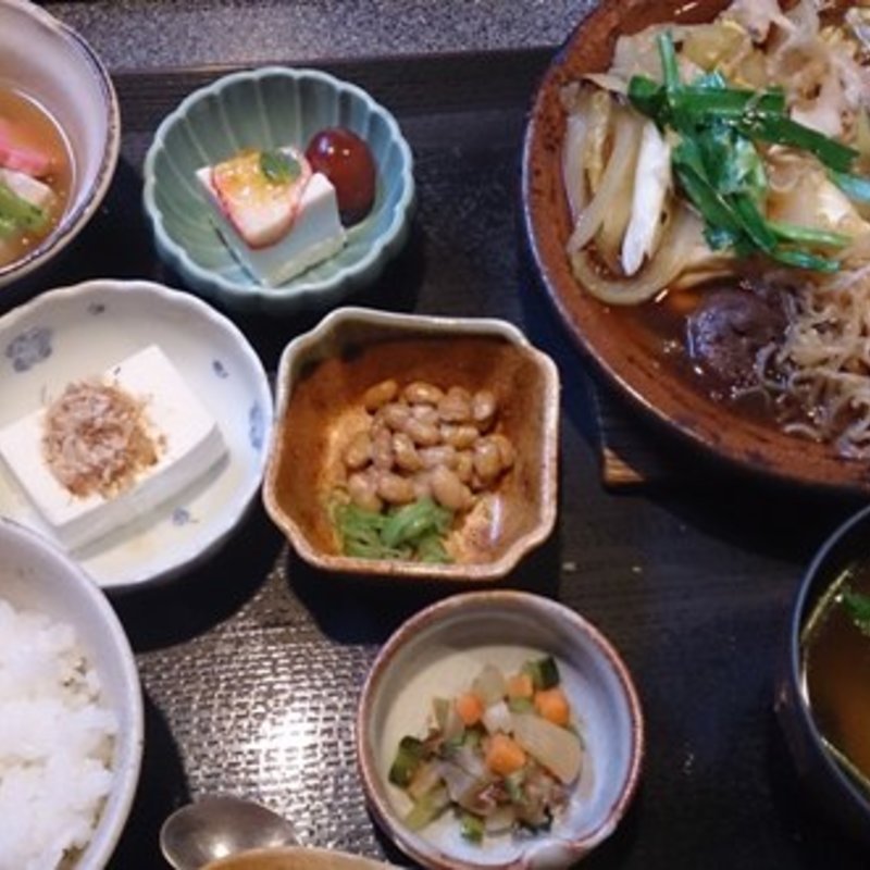 肉豆腐セット（ランチ）(真砂豆富)