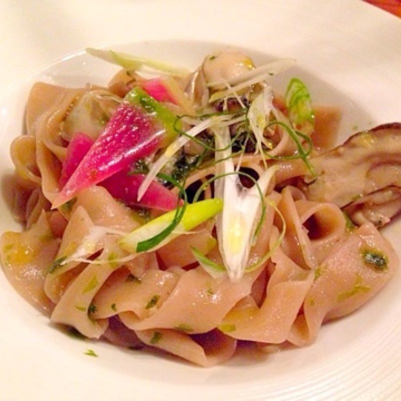 カキと香芯大根の生のり風味の全粒粉生パスタ(TI DINING （【旧店名】TI DOCTORS RESTAURANT）)