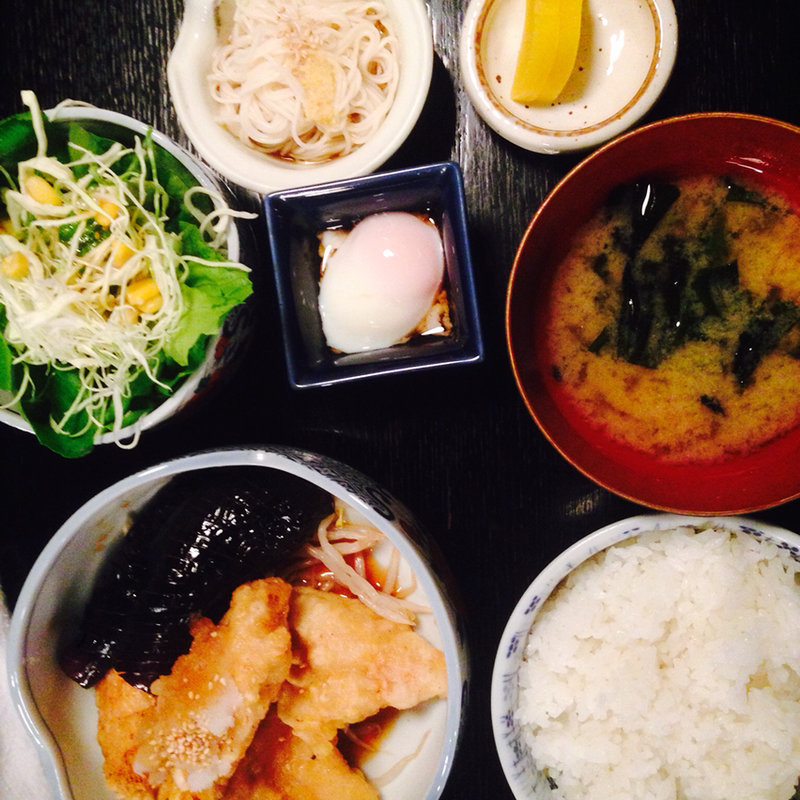 日替わり定食 チキンカツ(魚目)