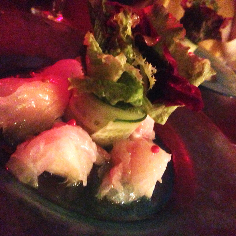 真鯛と桃のカルパッチョ(Rue Favart （リュファヴァー）)