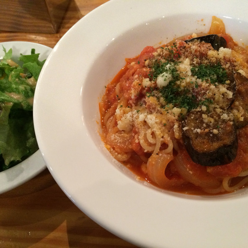 茄子とツナのトマトスパゲッティ(Planet-3rd　高円寺店)