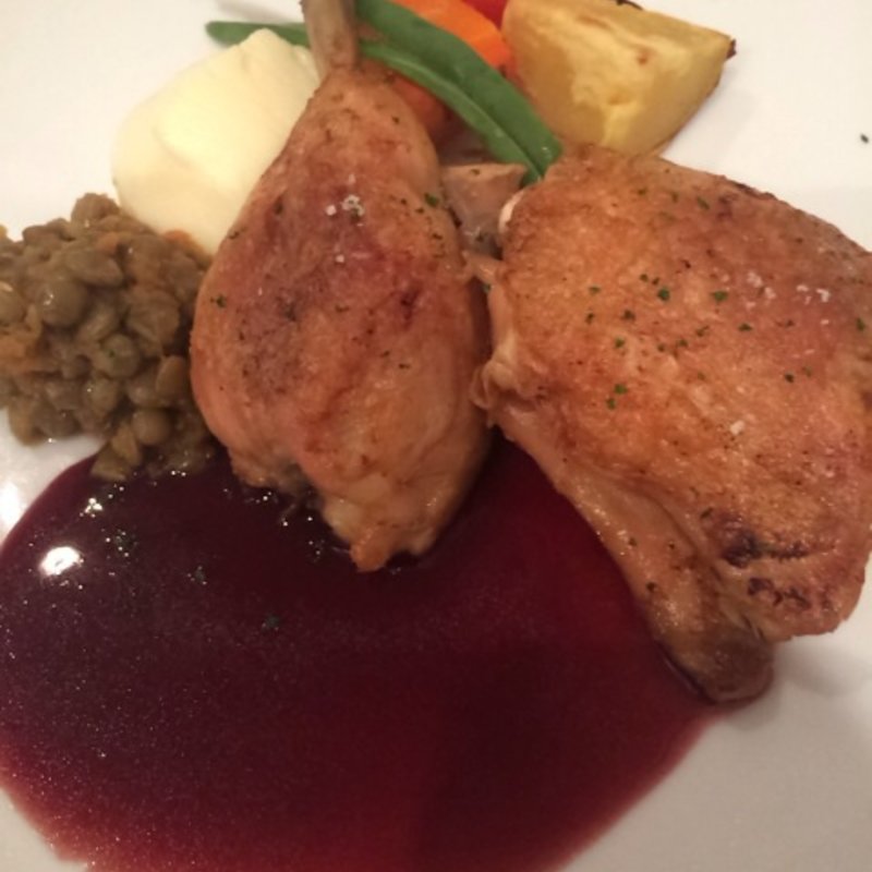 日替わりランチ 鶏もも肉赤ワインソース添え(サンパミニヨン （sympa miniyon）)