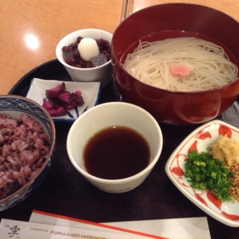 ランチセット（にゅうめん）(茶寮 帝塚山 季 阪急三番街店)