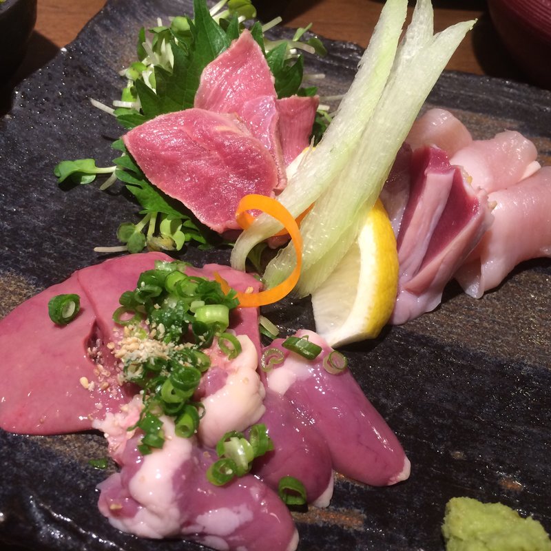 刺身五種盛(闘鶏 三郎店)