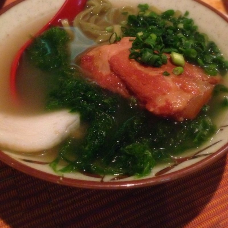 アーサー(磯のり)そば(沖縄時間(オキナワタイム))