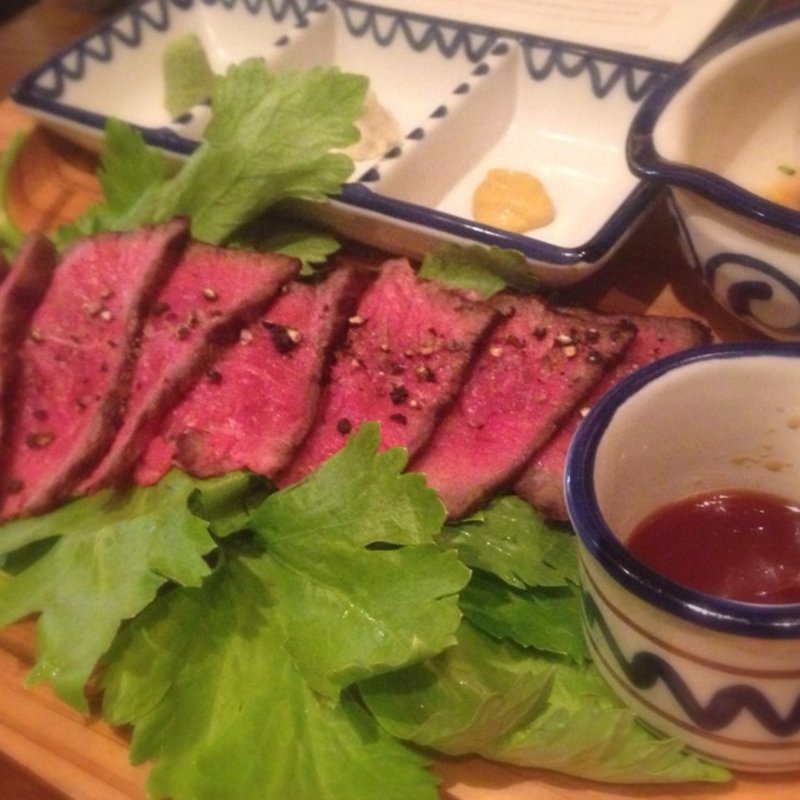 黒毛和牛の『赤身 塊肉グリル』(つばめや 和牛グリル（ステーキハウス）)