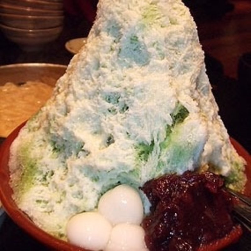 抹茶氷(博多もつ鍋 蟻月 恵比寿)