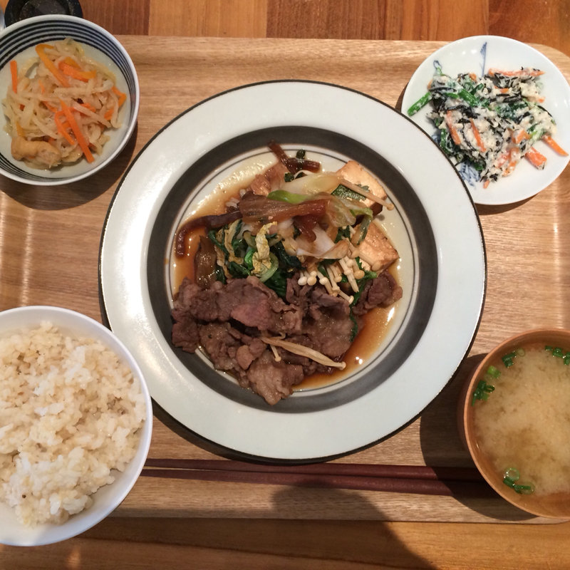 国産牛のすき焼き風(mamma cafe 151A)