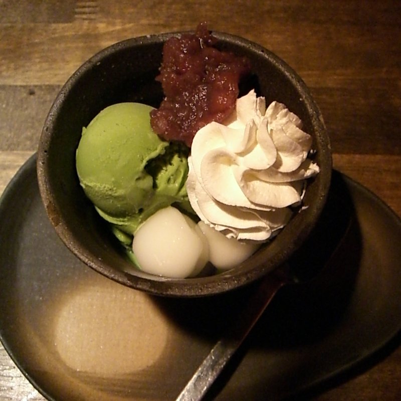 濃厚抹茶プリンの和風パフェ(十八番や)