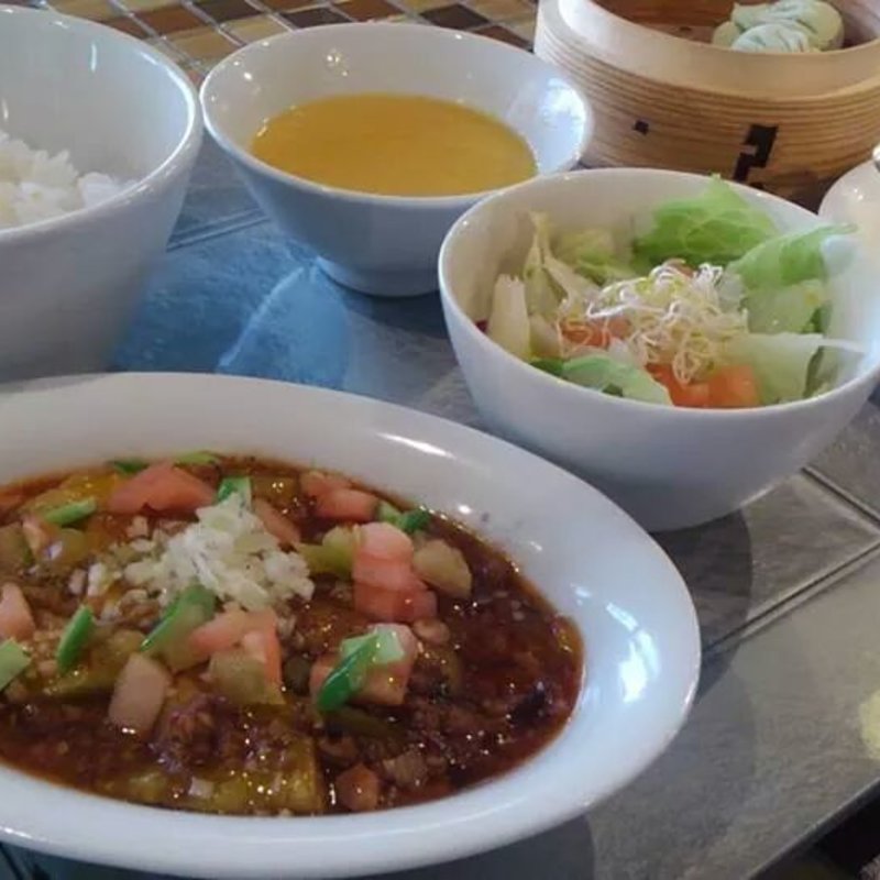 トマト入りマーボ茄子(ミース食堂)