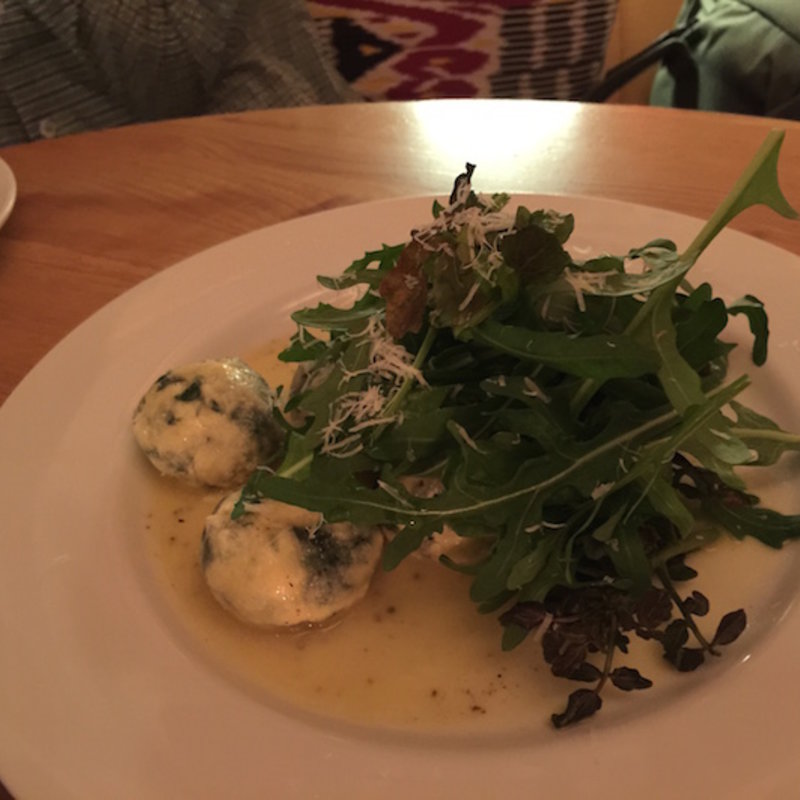 ほうれん草リコッタ レモンのラビオリ(bills 表参道)