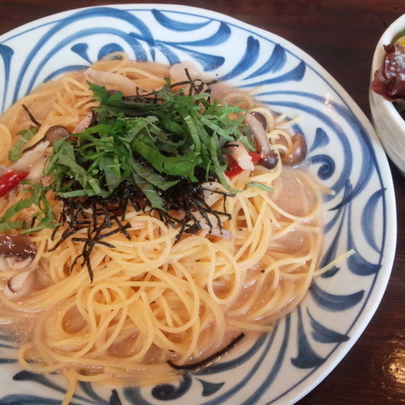 木の子とたらこの和風パスタ(日替わりパスタランチ)(ふき乃塔 狛江店 （フキノトウ）)