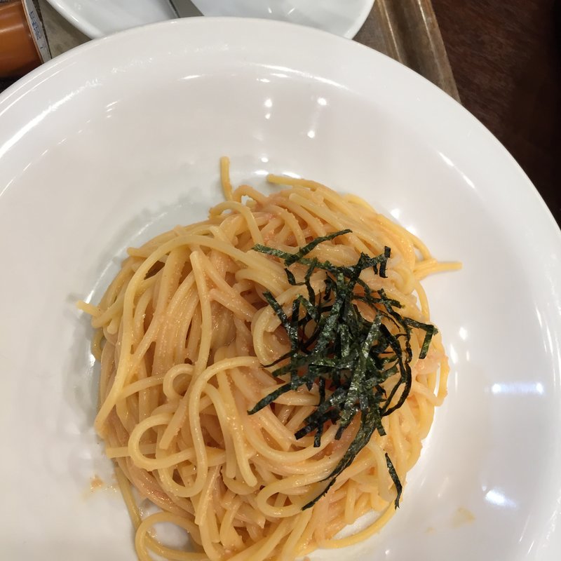 明太子スパゲッティ(トラベルカフェ アトレ亀戸店 （【旧ラストリゾートトラベルカフェ】）)