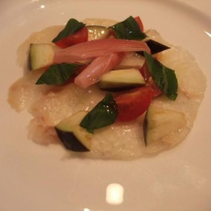 スズキのカルパッチョ(セストセンソ 新宿タカシマヤ店)