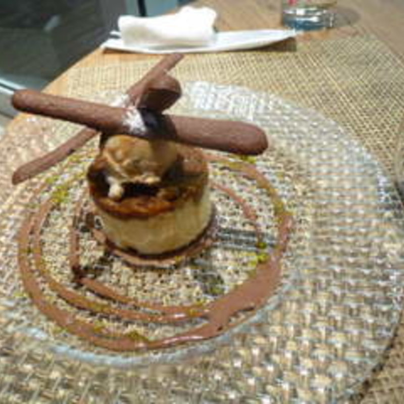 マスカルポーネのセミフレッド、コーヒーのグラニテ、(セストセンソ 新宿タカシマヤ店)