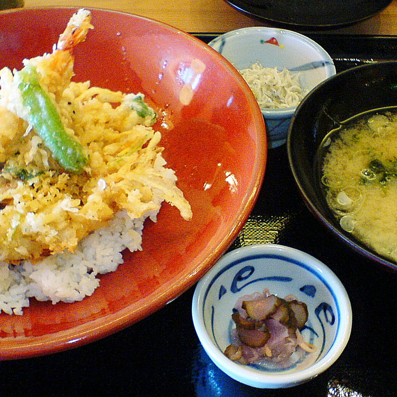 海鮮かき揚げ丼(快飛 茅ヶ崎ラスカ店)