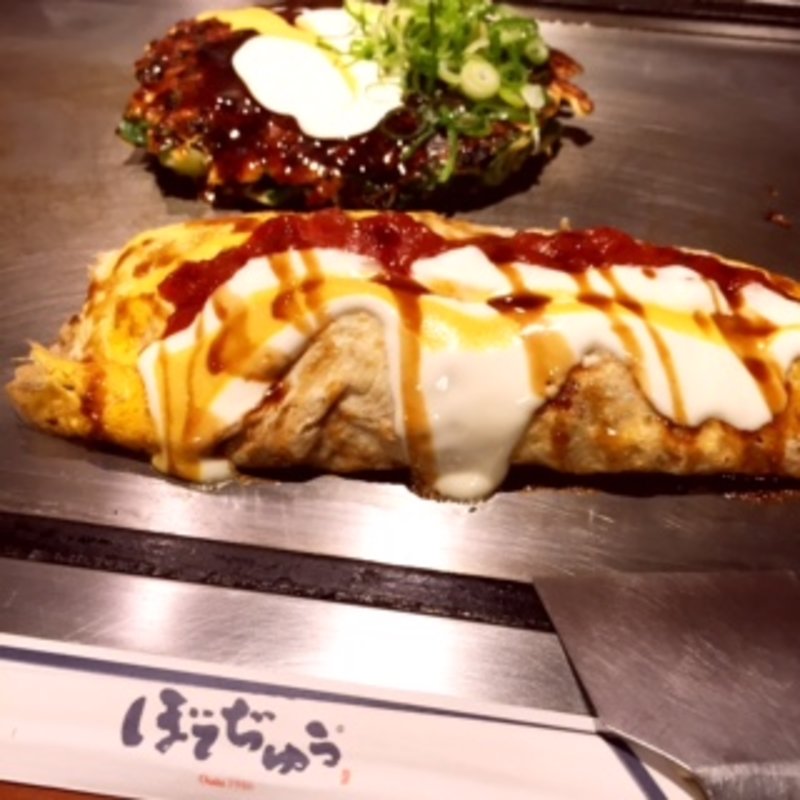 ぶた肉入オムそば