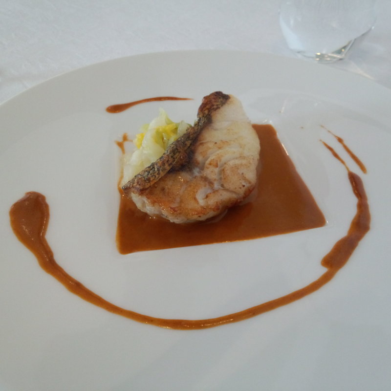 ランチコース（鱈のポワレ、海老のアメリケーヌソース）(サン マキアージュ)