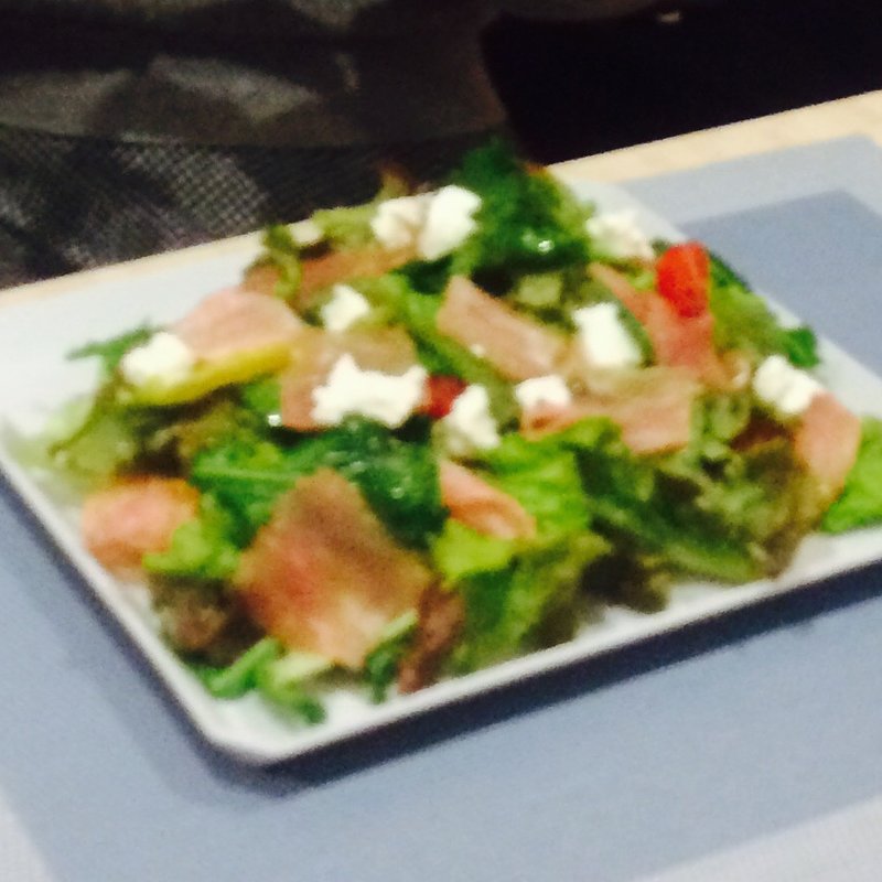 生ハムとルッコラのパンケーキ(ラフルッタ （lafrutta）)