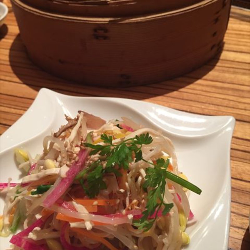 季節野菜の和えものネギ油風味(パラダイス ダイナシティ)