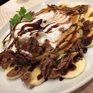 バナナとチョコのキッズパンケーキ(バター 神戸ハーバーランドumie店 （Butter）)