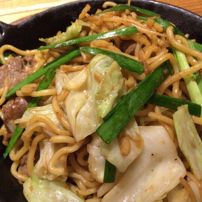 ジンギスカン焼きそば(北海道シントク町 塚田農場 京王フレンテ新宿三丁目店)