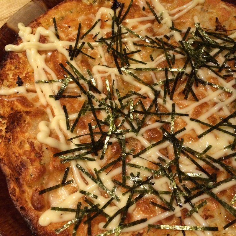 本場博多の熟成明太子のピッツァ(KICHIRI 新宿)