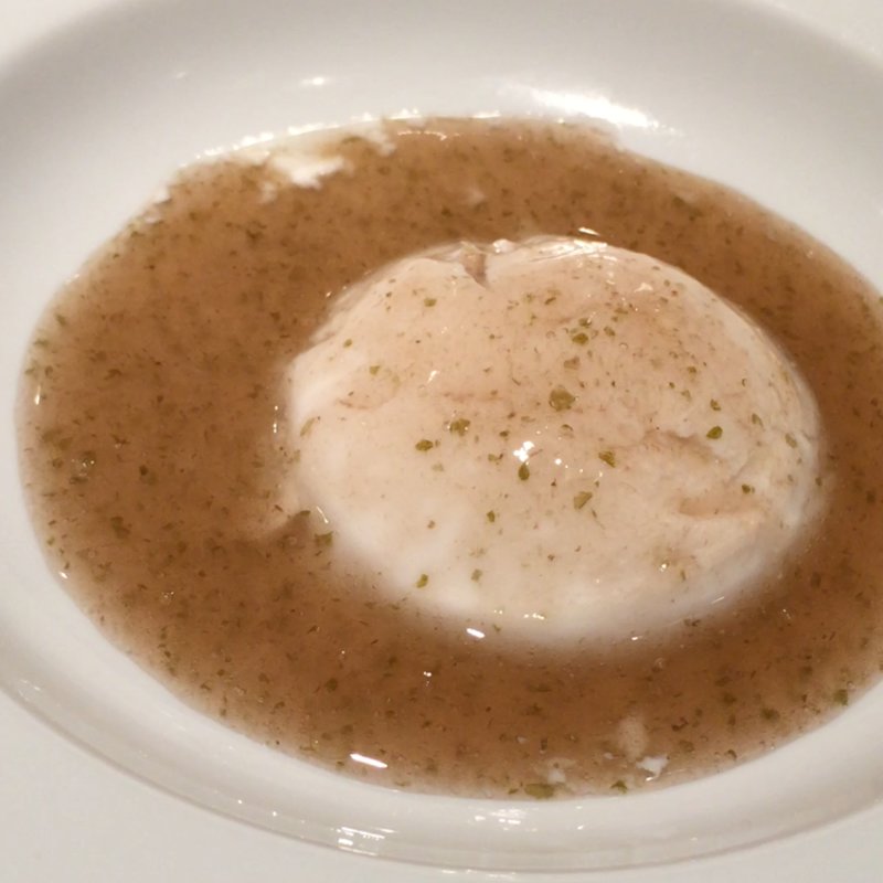 お茶のブラマンジェ(老虎菜 （ラオフーツァイ）)