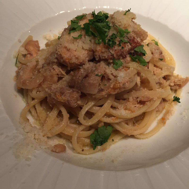 ほろほろ鶏のパスタ(クーテ)