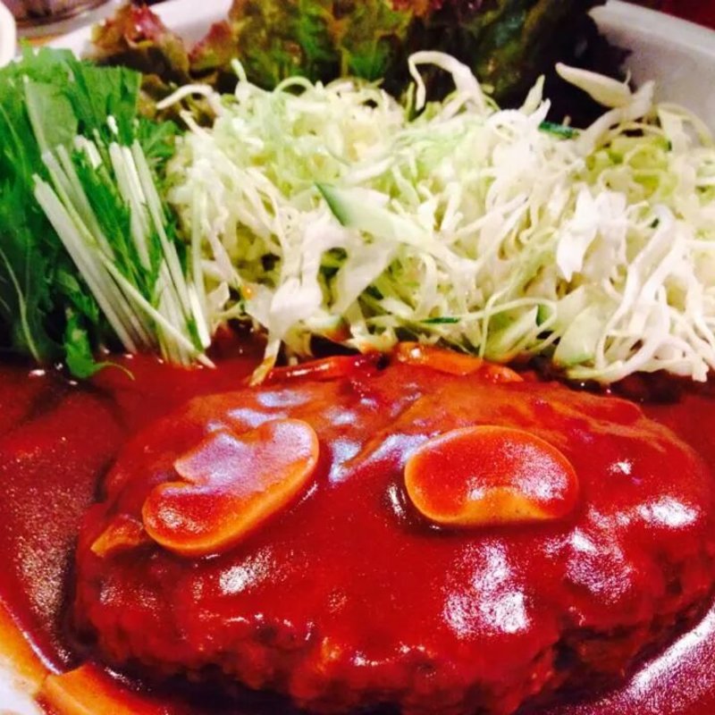 まる煮込みハンバーグ(宮のバル)