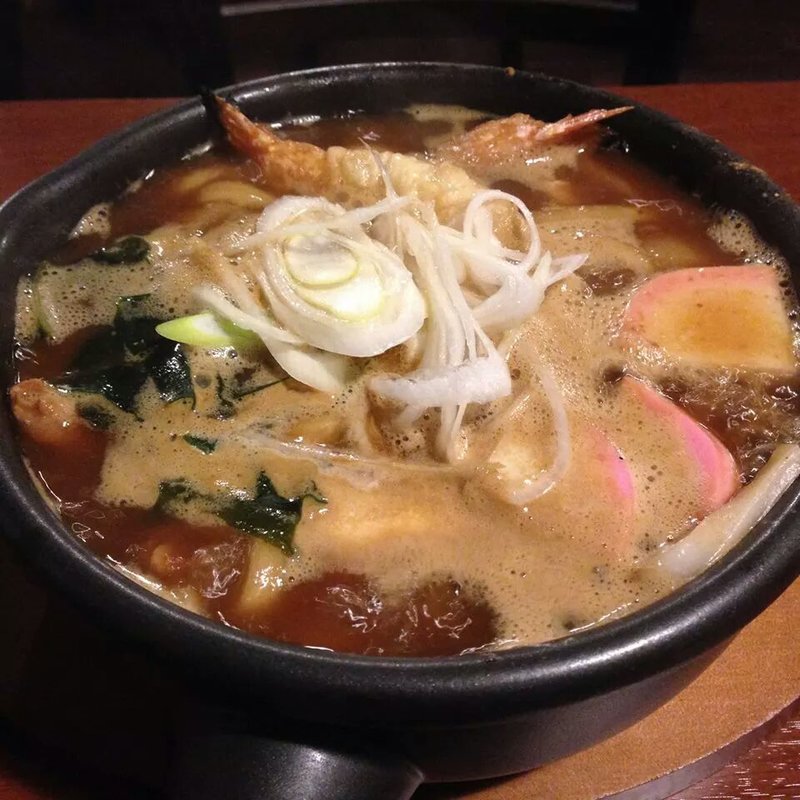 白もつﾃﾞ鍋焼きうどん(宮のバル)