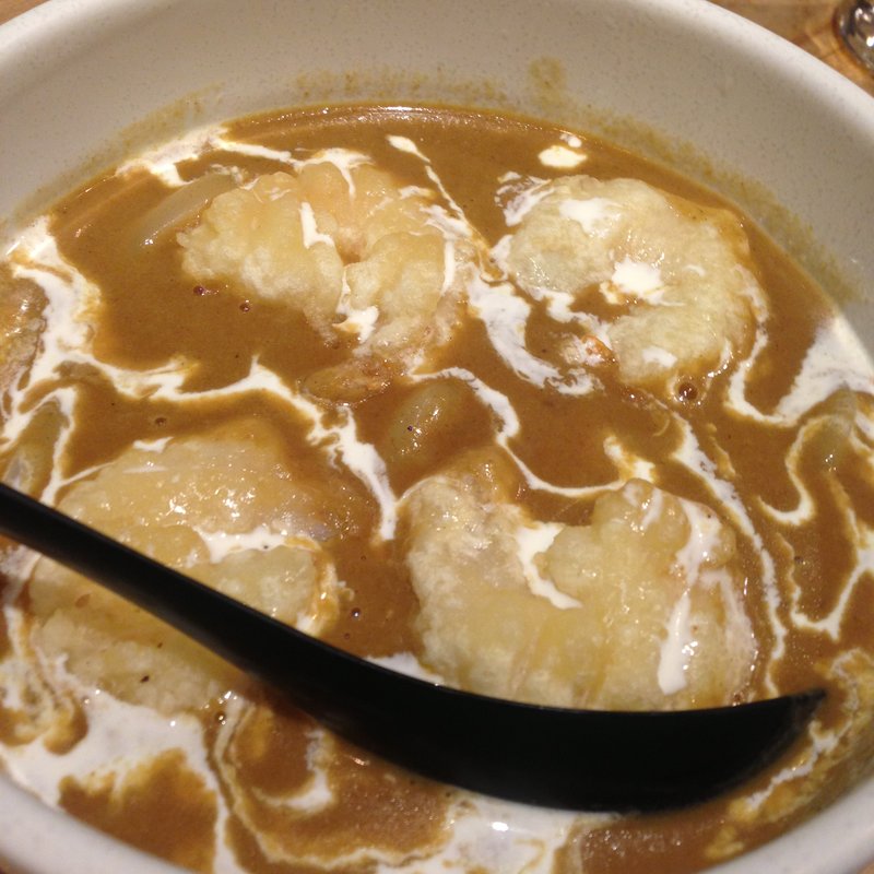 小エビ天ぷらカレーうどん(虎杖 表店)