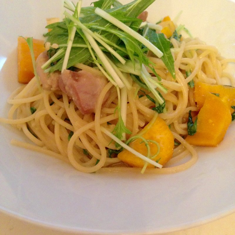 チキンと安納イモの西京味噌スパゲッティ(Natura Vita （ナチュラ　ビータ）)