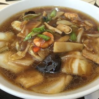 広東麺のセット(中華料理 海老専家 （エビセンカ）)
