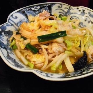 肉野菜炒め(毛家麺店 （マオケメンテン）)