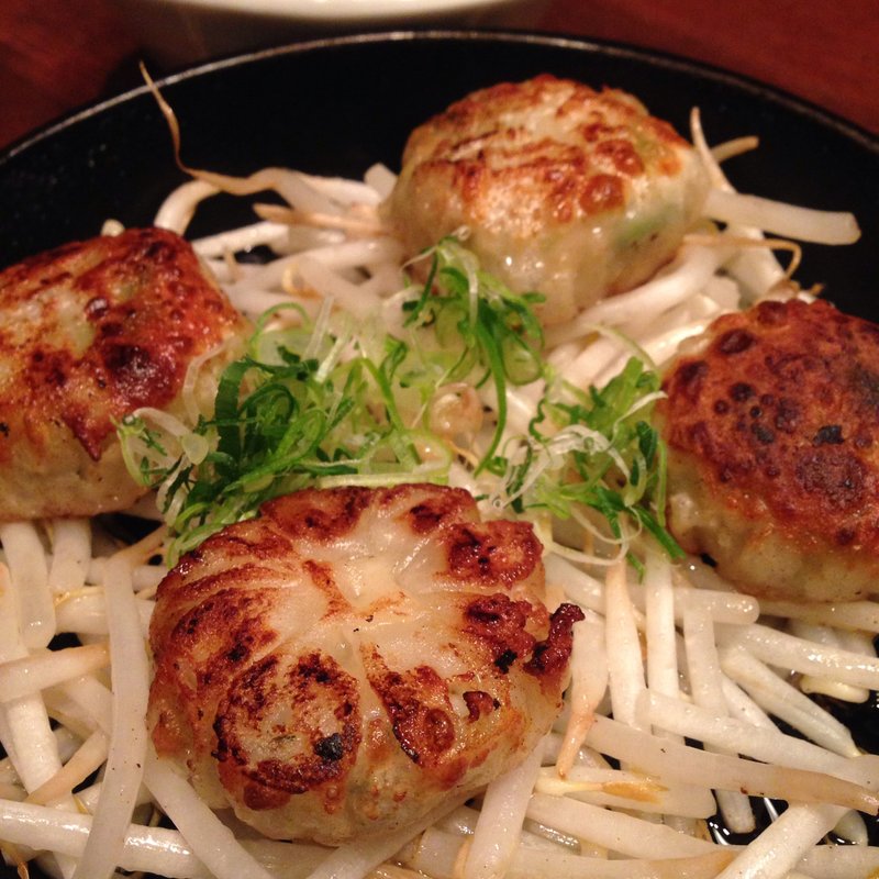 九条ねぎの鉄板ギョーザ(ほっとけや 西院店 )