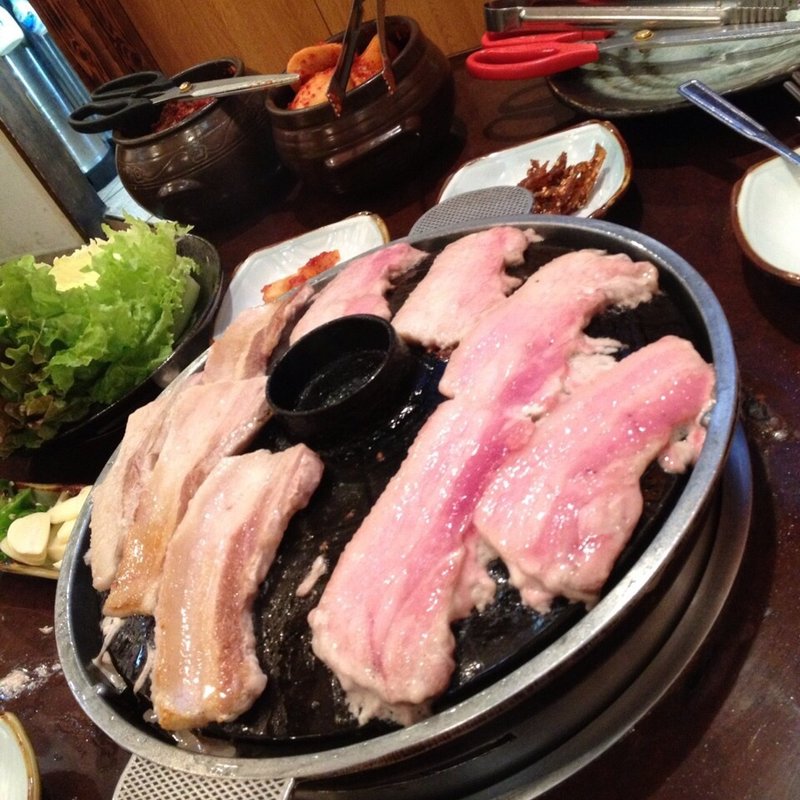 豚三段バラセット 1人前(青松)